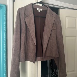 Brown suede jacket